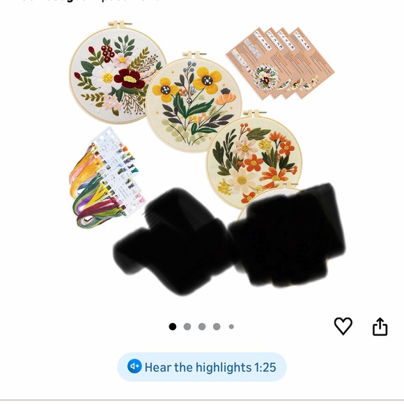 Amazon Other - Embroidery Hoop Kits - 5 kits
